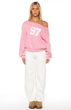 Buffie Pembe Off Shoulder Kazak
