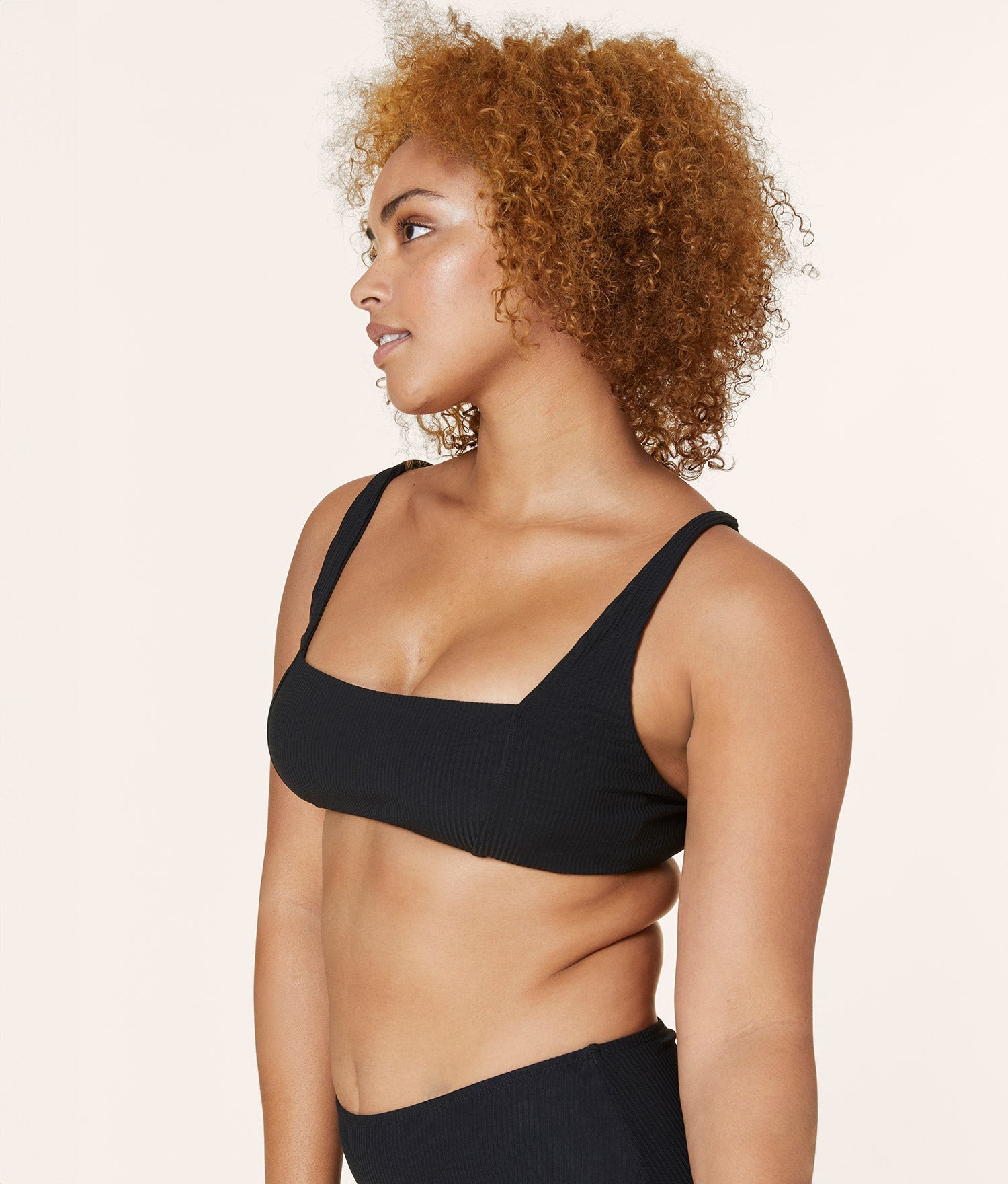 Premium Siyah Ribanalı Havana Bikini Üstü