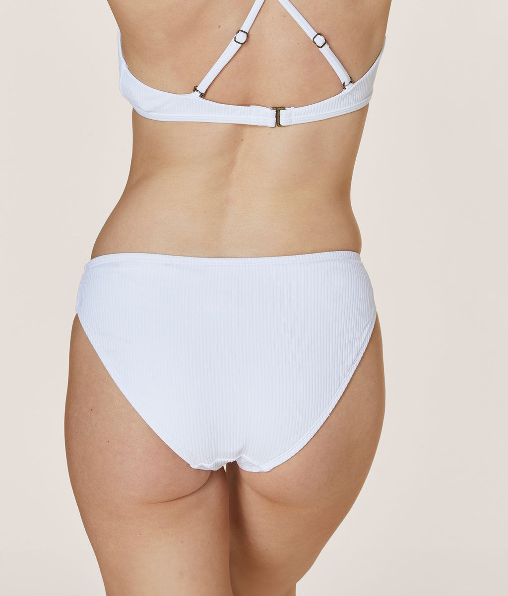 Ekolojik Ribana Klasik Beyaz Bikini Altı - Şık ve Rahat