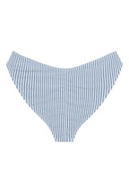 Klasik Mavi Çizgili Ekstra Kapatma Lulu (Zig-Zag Dikiş) Bikini Altı