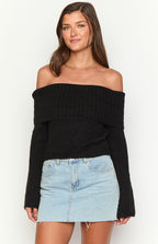 Joey Siyah Off Shoulder Kazak
