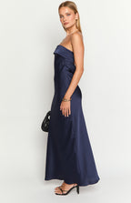 Maiah Lacivert Maxi Elbise