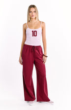 Flo Bordo Geniş Paça Pantolon