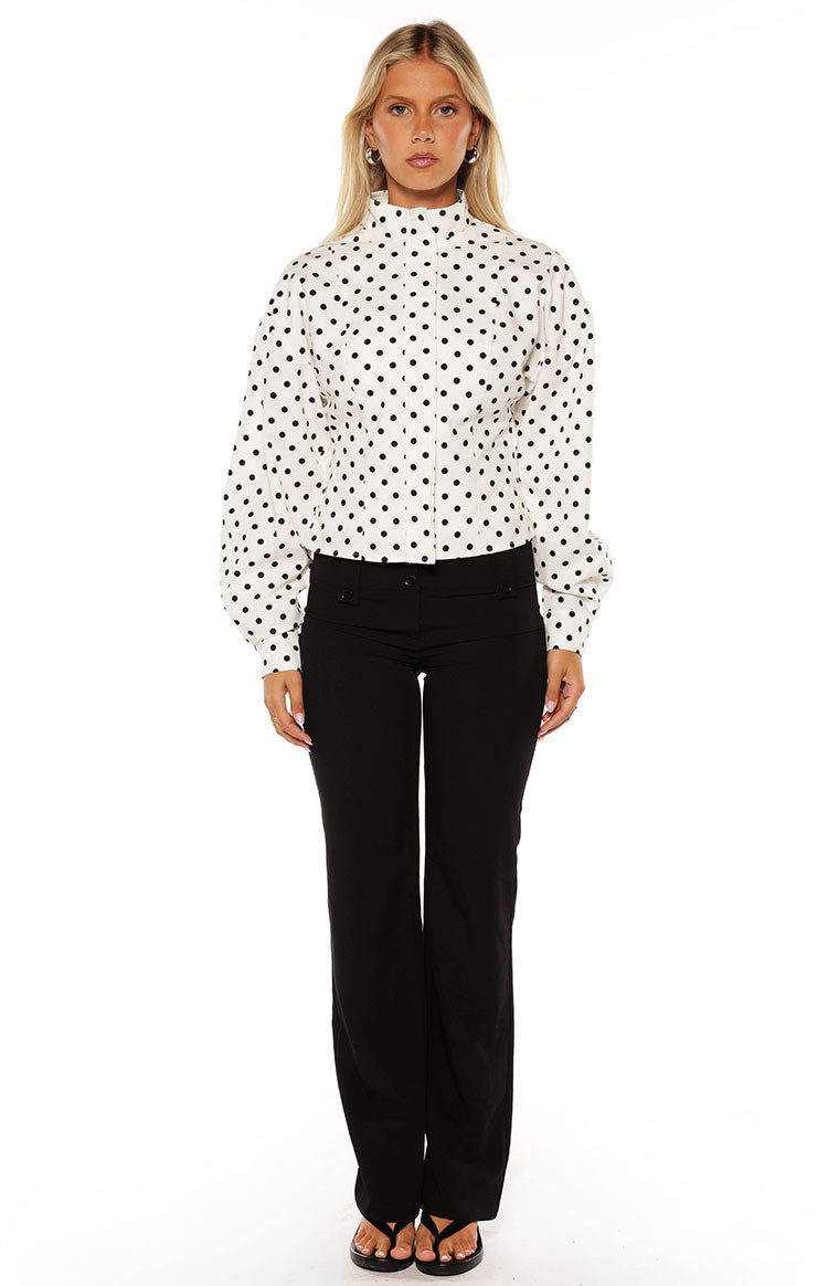 Ön Sayfa Beyaz Puantiye Ceket