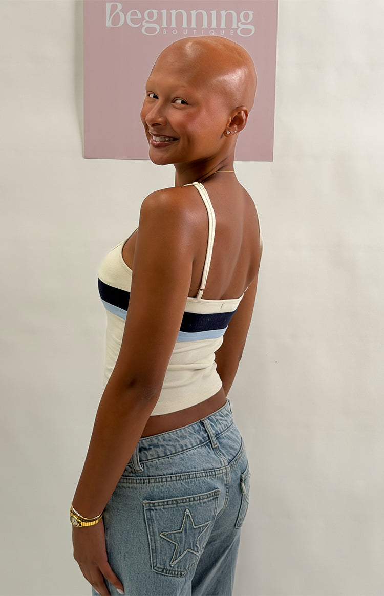 Clara Yıldız Açık Mavi Denim Düşük Bel Jean