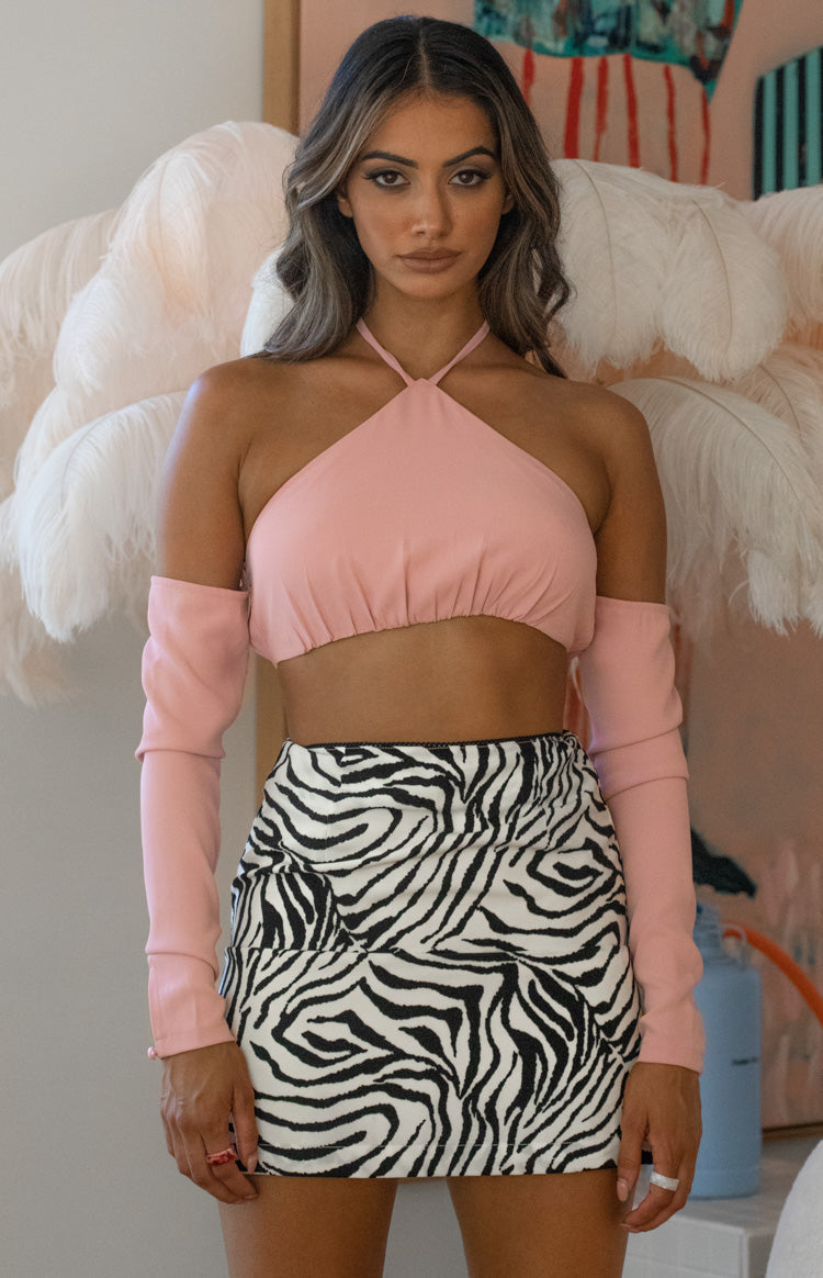 Harris Halter Fitli Üst Pembe