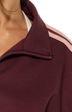Kosie Bordo ve Pembe Şeritli Spor Ceket