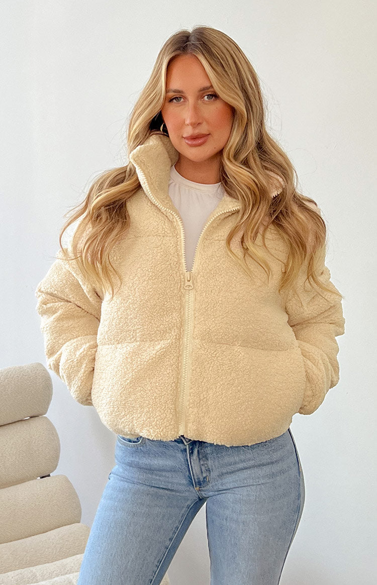 Laria Teddy Puffer Ceket