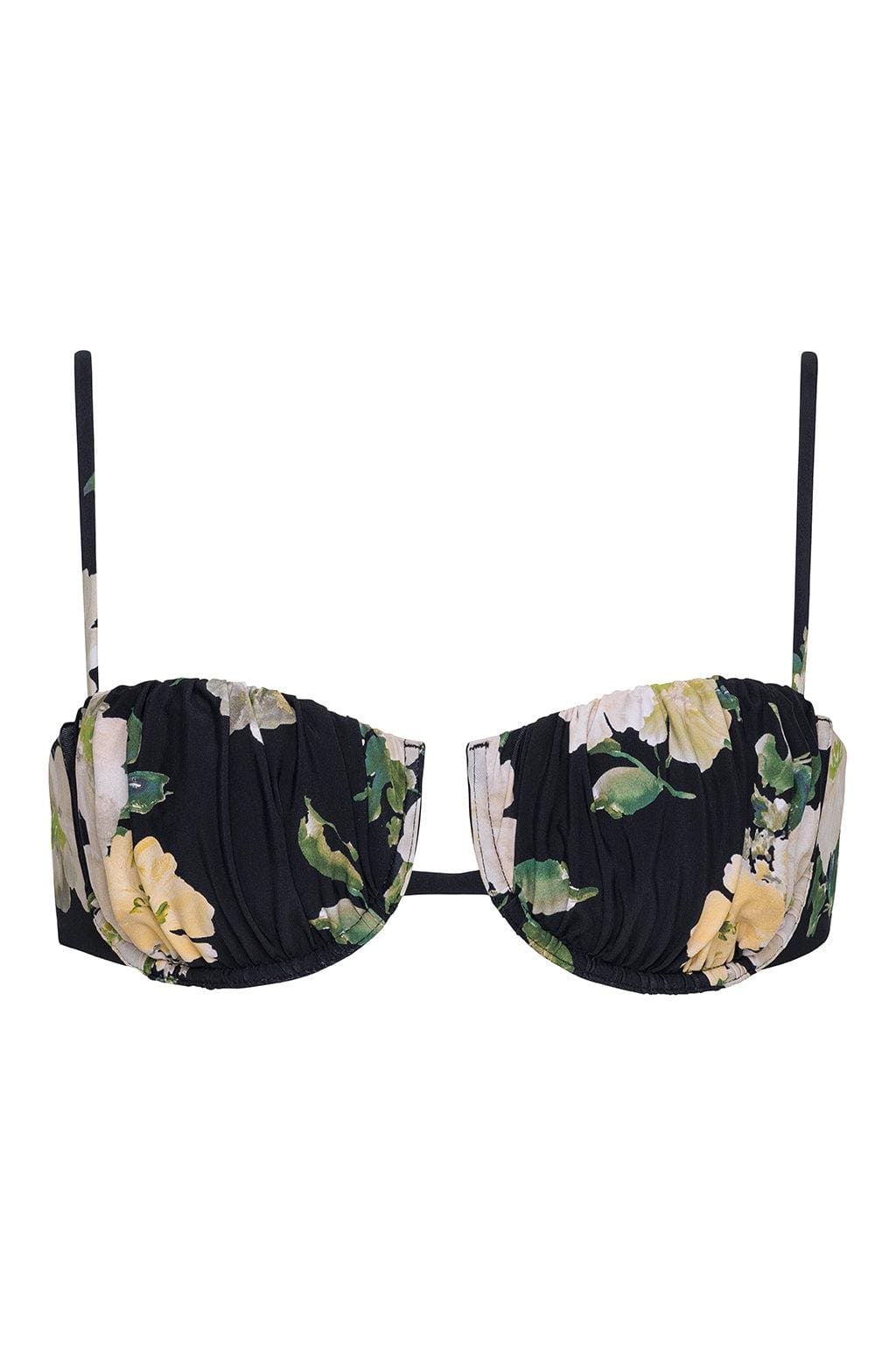 Premium Liz Çiçekli Bikini Üstü - Şık ve Rahat