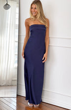Maiah Lacivert Maxi Elbise