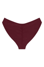 Bordo Ekstra Kapsama Sportif Lulu (Zig-Zag Dikiş) Bikini Altı
