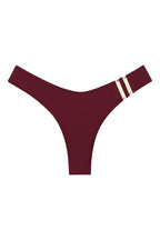 Bordo Ekstra Kapsama Sportif Lulu (Zig-Zag Dikiş) Bikini Altı