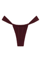 Bordo Krokodil Sandra Bikini Altı