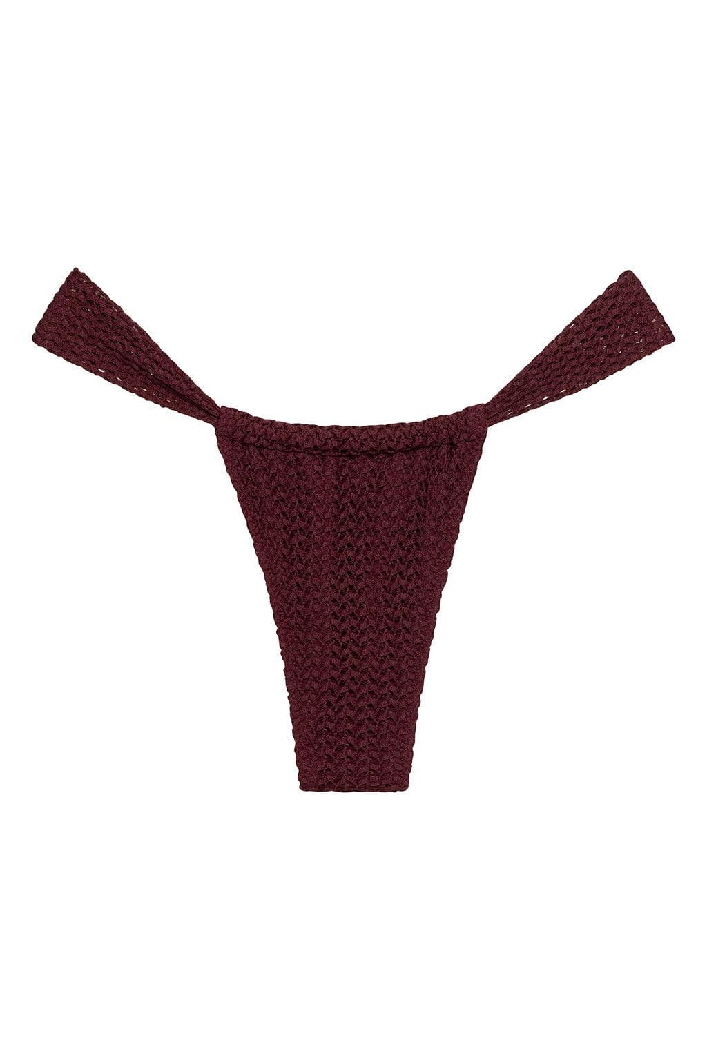 Bordo Krokodil Sandra Bikini Altı