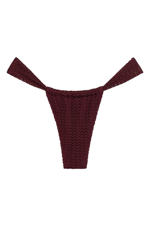 Bordo Krokodil Sandra Bikini Altı