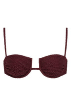 Kırmızı Örgü Simonette Bikini Üstü