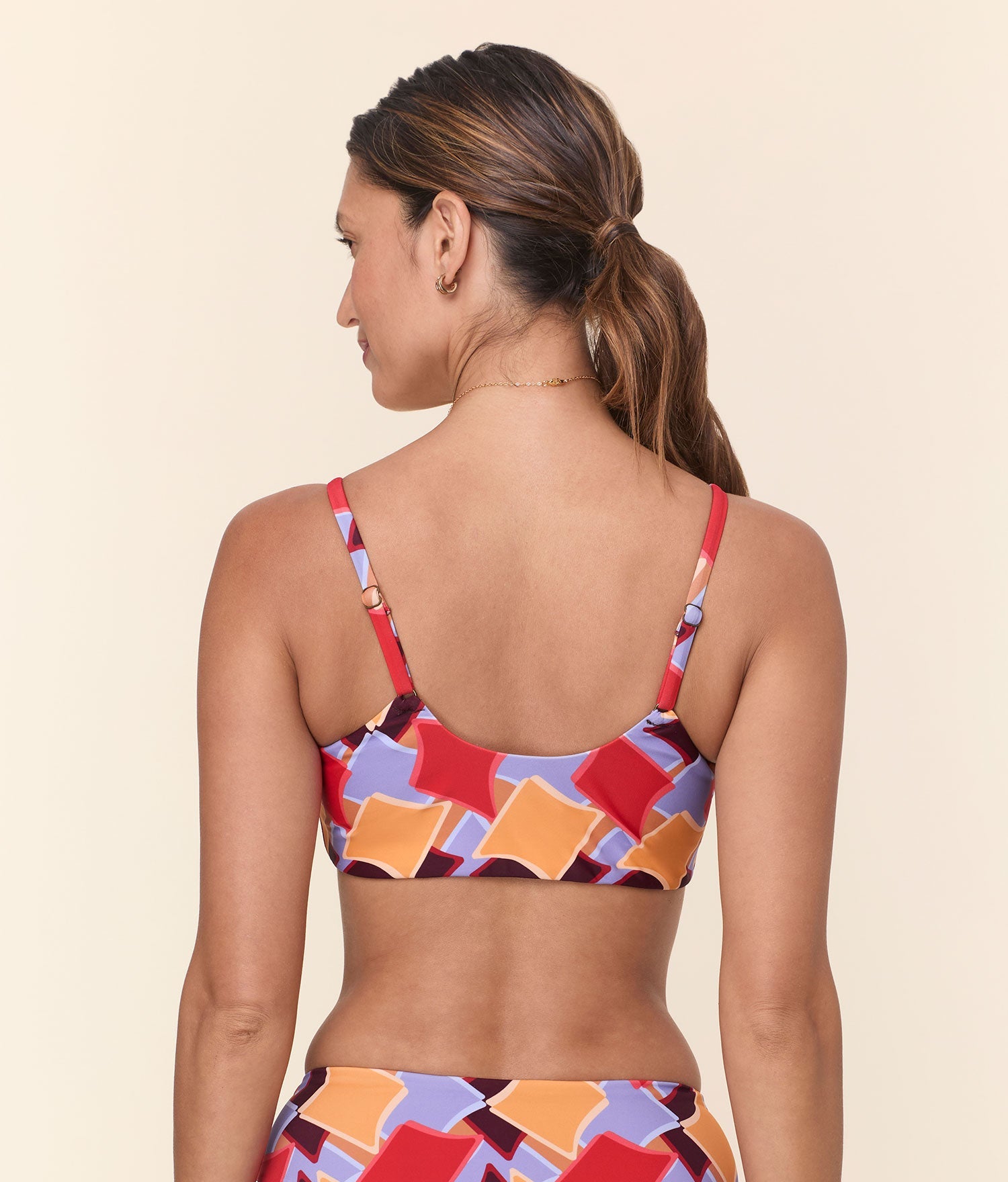 Mod Geo Ekolojik Naylon Maui Bikini Üstü - Şık ve Rahat