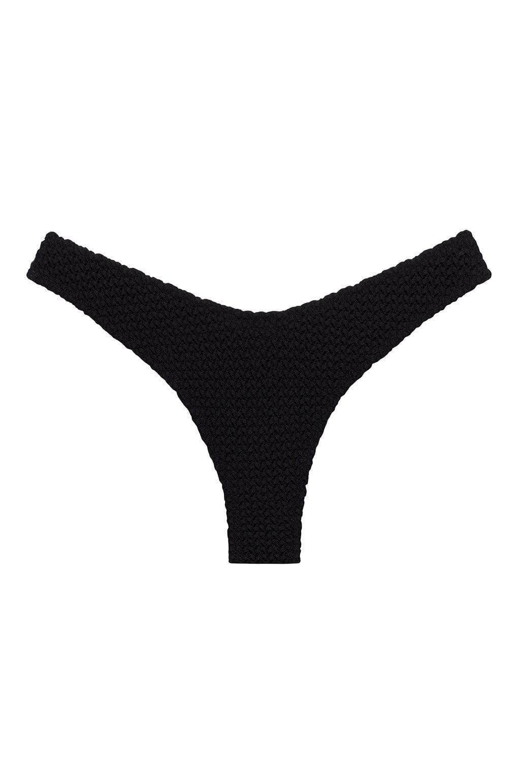 Siyah Dantel Lulu (Zig-Zag Dikiş) Bikini Altı