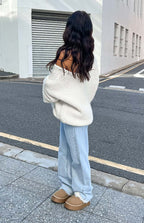 Kansis Açık Mavi Düzensiz Bel Kot Pantolon