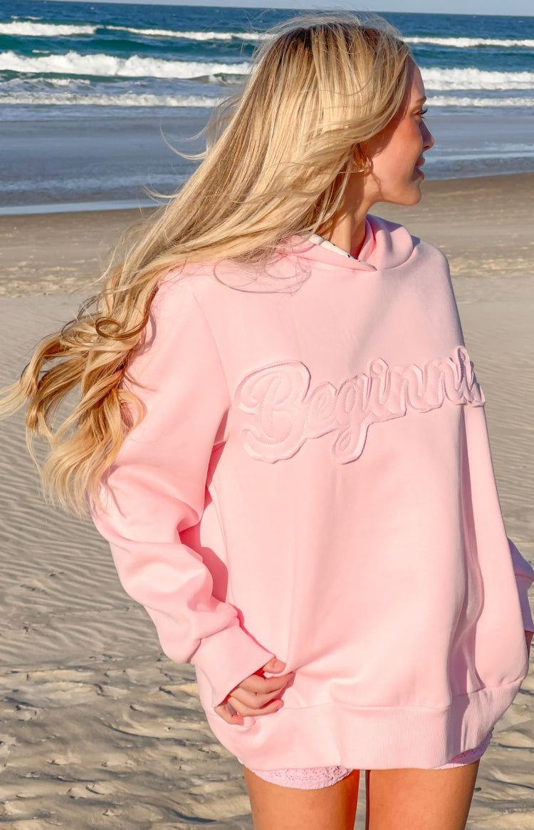 Presley Pembe Puantiye Kapüşonlu Sweatshirt
