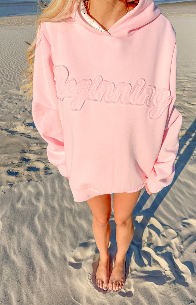 Presley Pembe Puantiye Kapüşonlu Sweatshirt