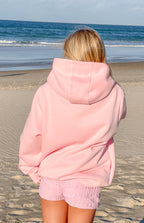Presley Pembe Puantiye Kapüşonlu Sweatshirt