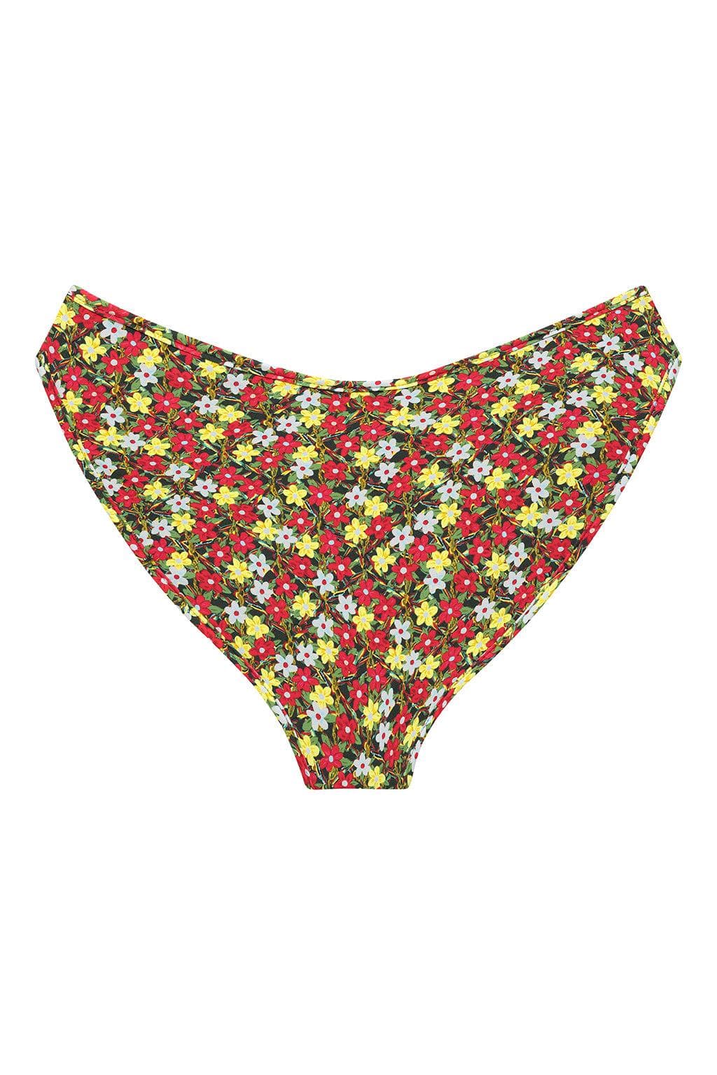 Sienna Çiçek Desenli Premium Kaplama Lulu Bikini Altı