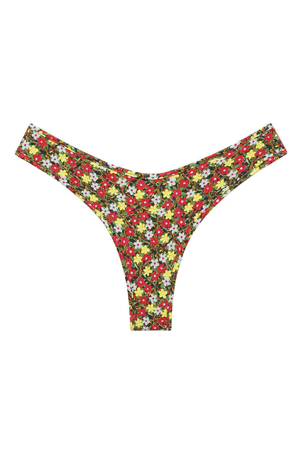 Sienna Çiçek Desenli Premium Kaplama Lulu Bikini Altı