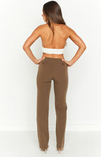 Vice Taupe Düşük Bel Pantolon