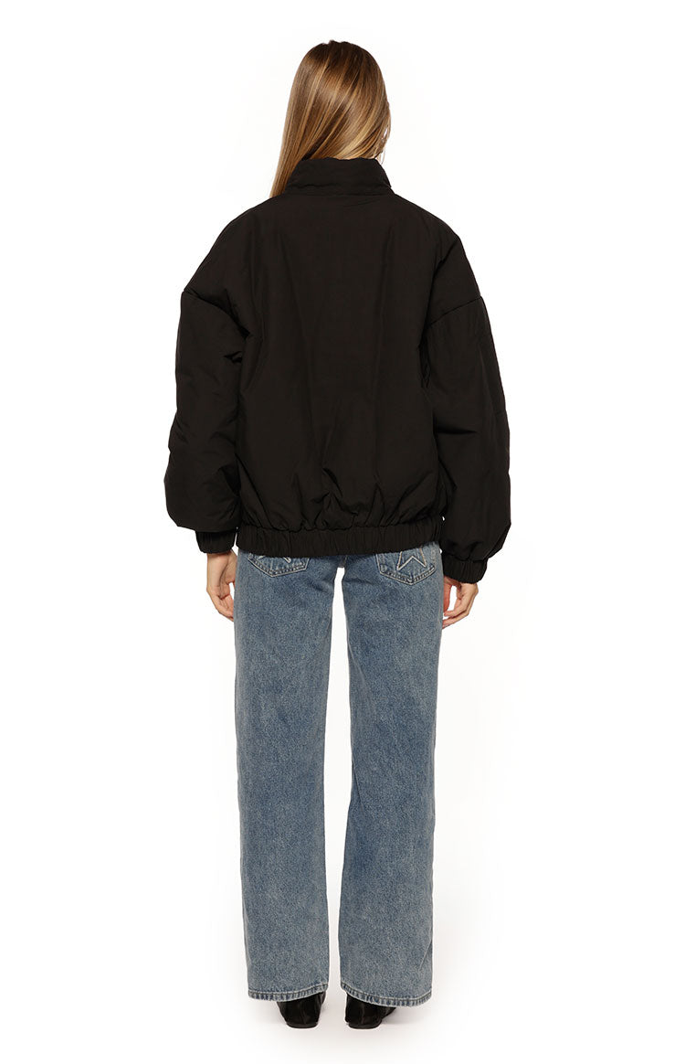 Ace Siyah Oversized Şişme Ceket