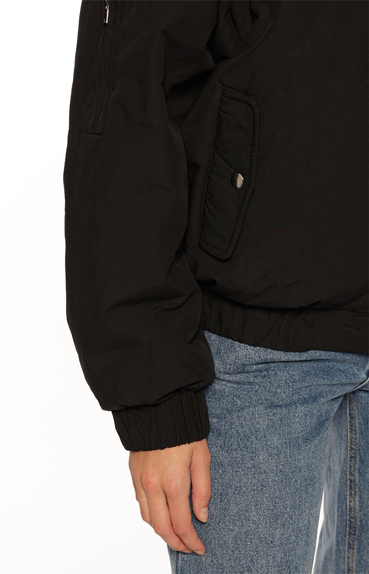 Ace Siyah Oversized Şişme Ceket