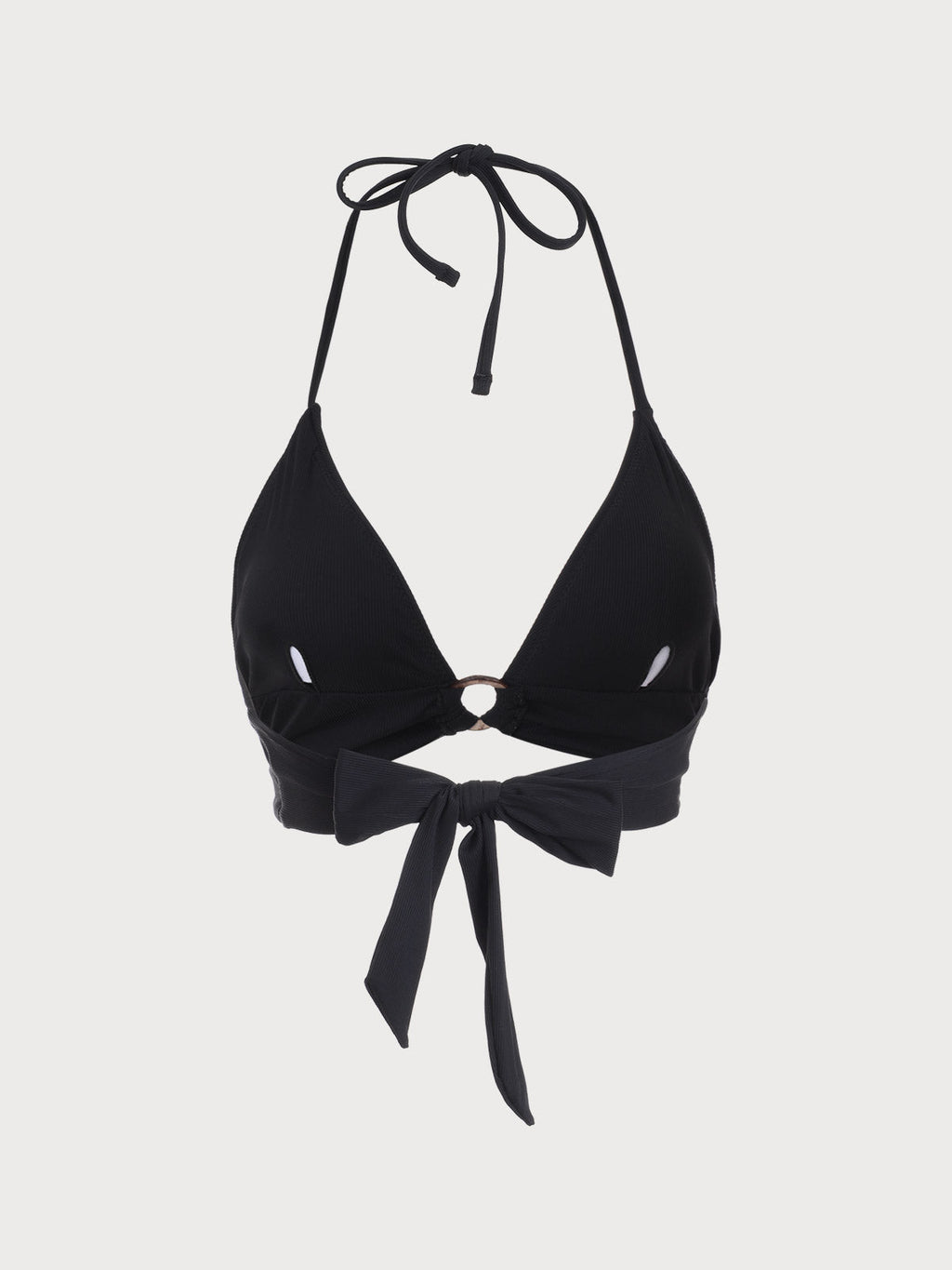 Şık Siyah Arka Bağlamalı Bikini Üstü - Yaz Modası