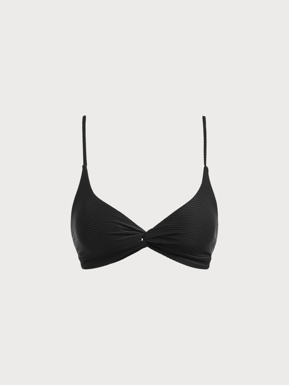 Şık Siyah Dönme Sırt Açık Bikini Üstü - Yaz Modası