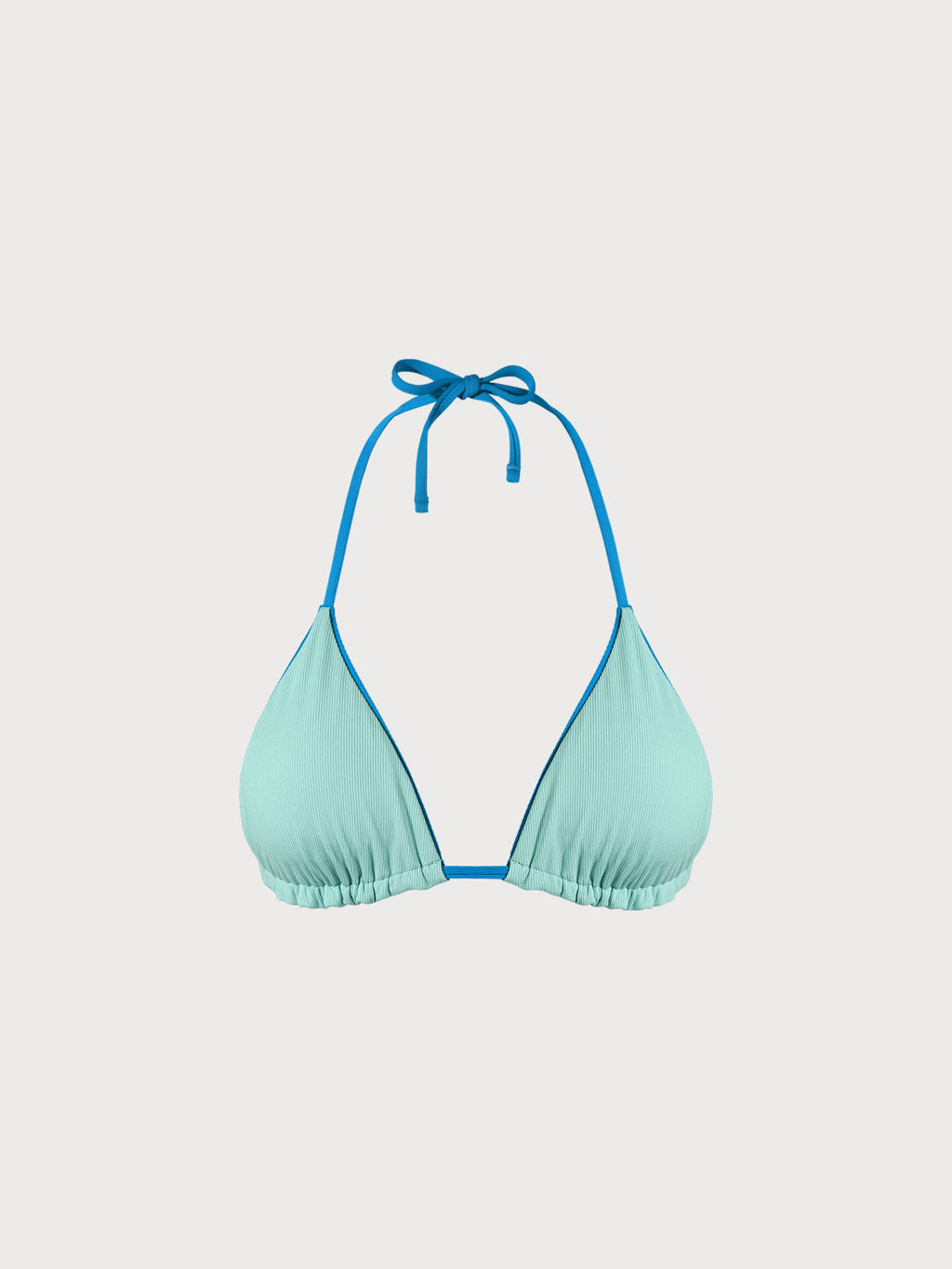 Premium Mavi Dönüştürülebilir Üçgen Bikini Üstü