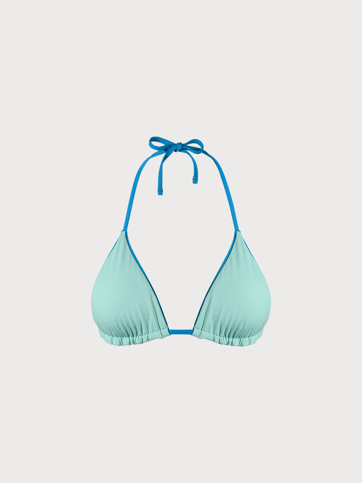 Premium Mavi Dönüştürülebilir Üçgen Bikini Üstü