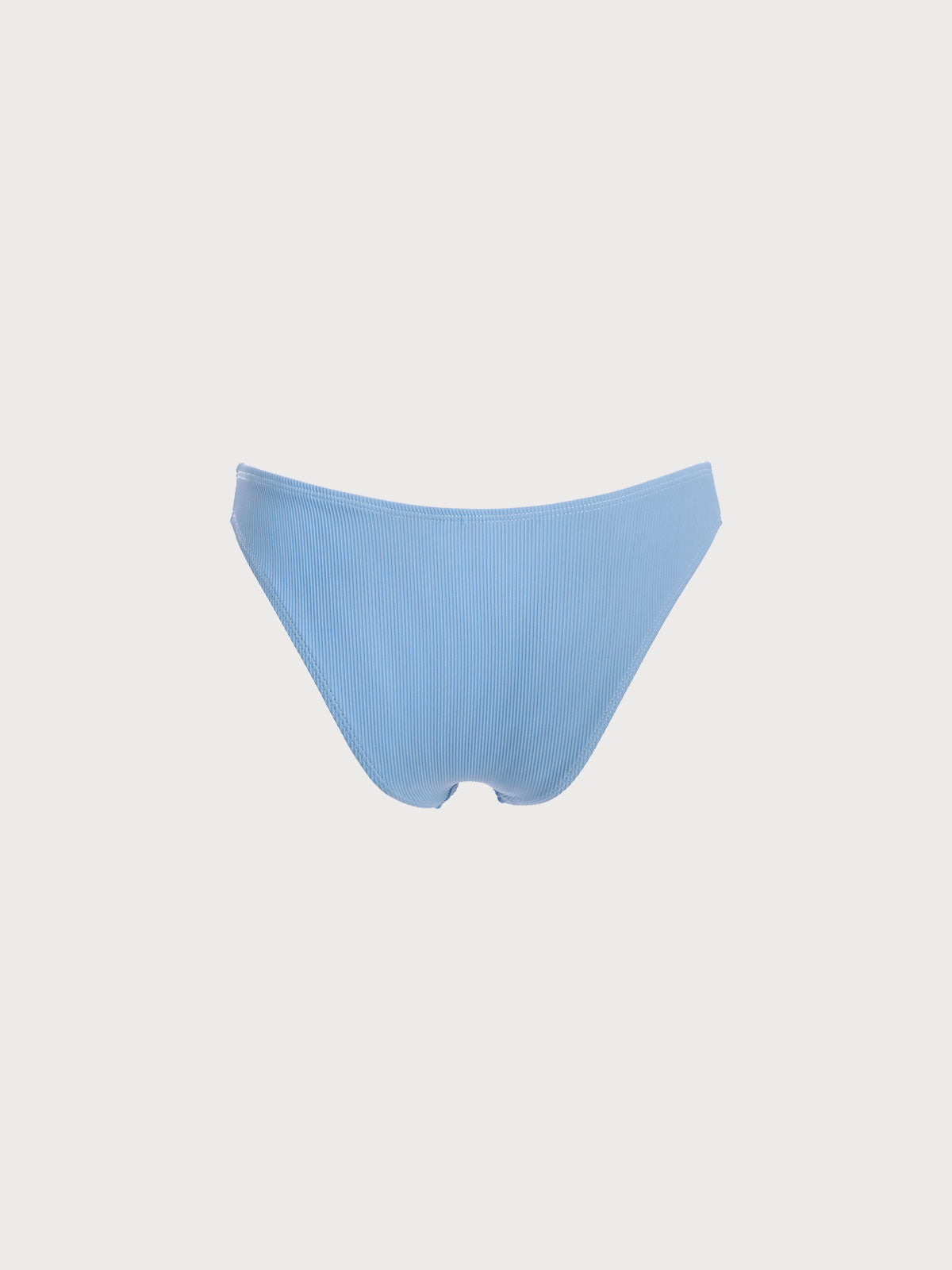 Şık Mavi Gömlek Detaylı Düşük Bel Bikini Altı