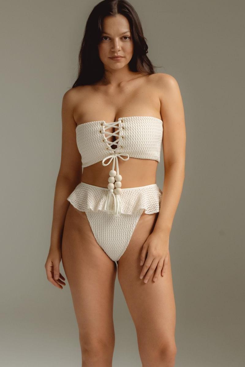 Kemik Dantel Tamarindo Volanlı Bikini Altı