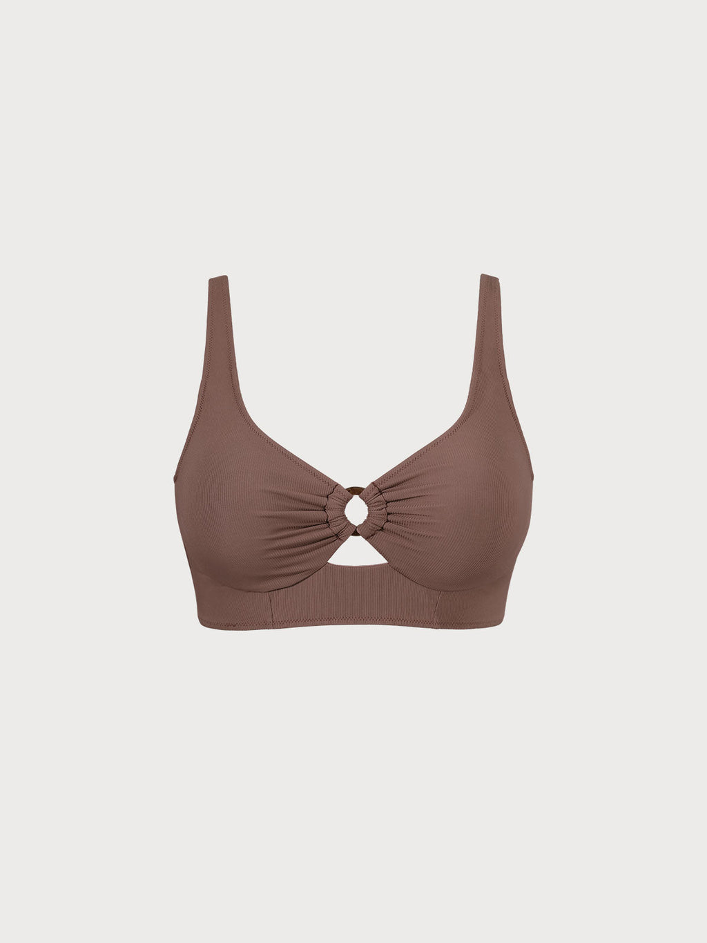 Büyük Beden Karamel O-Ring Tankini Üst - Şık ve Rahat