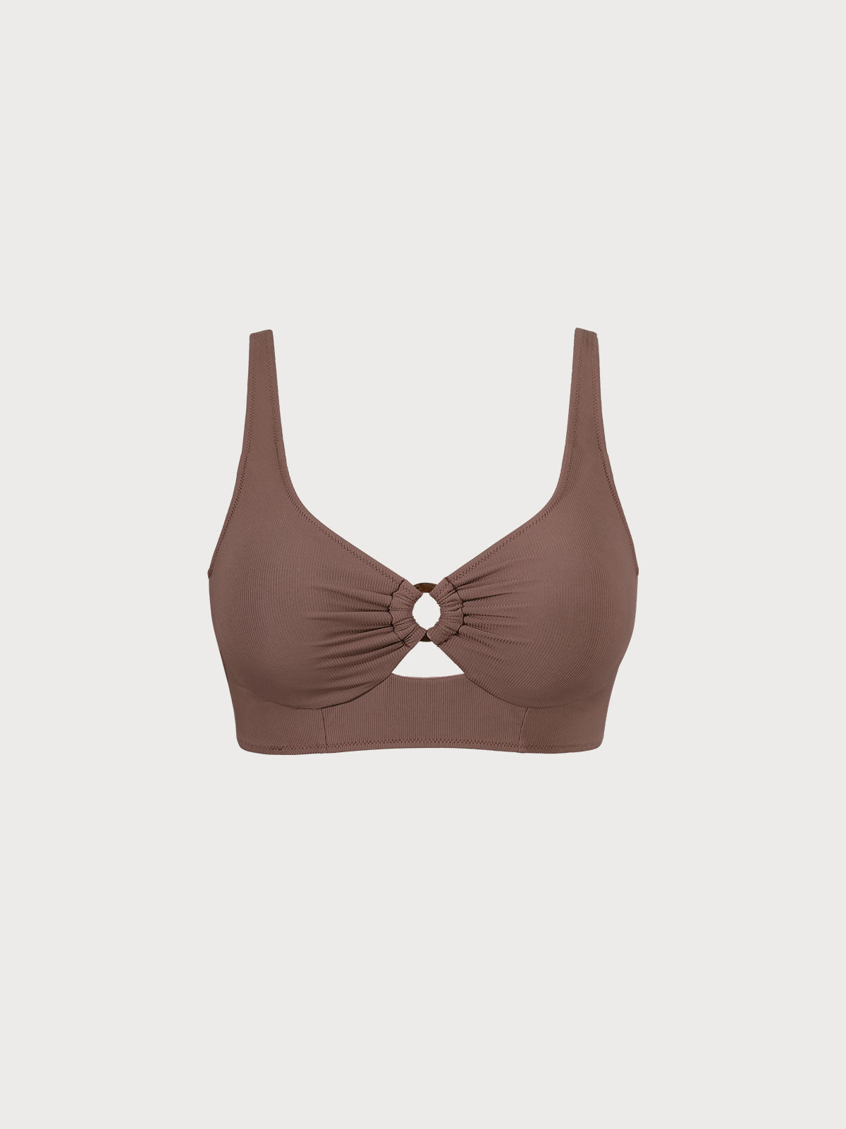 Büyük Beden Karamel O-Ring Tankini Üst - Şık ve Rahat