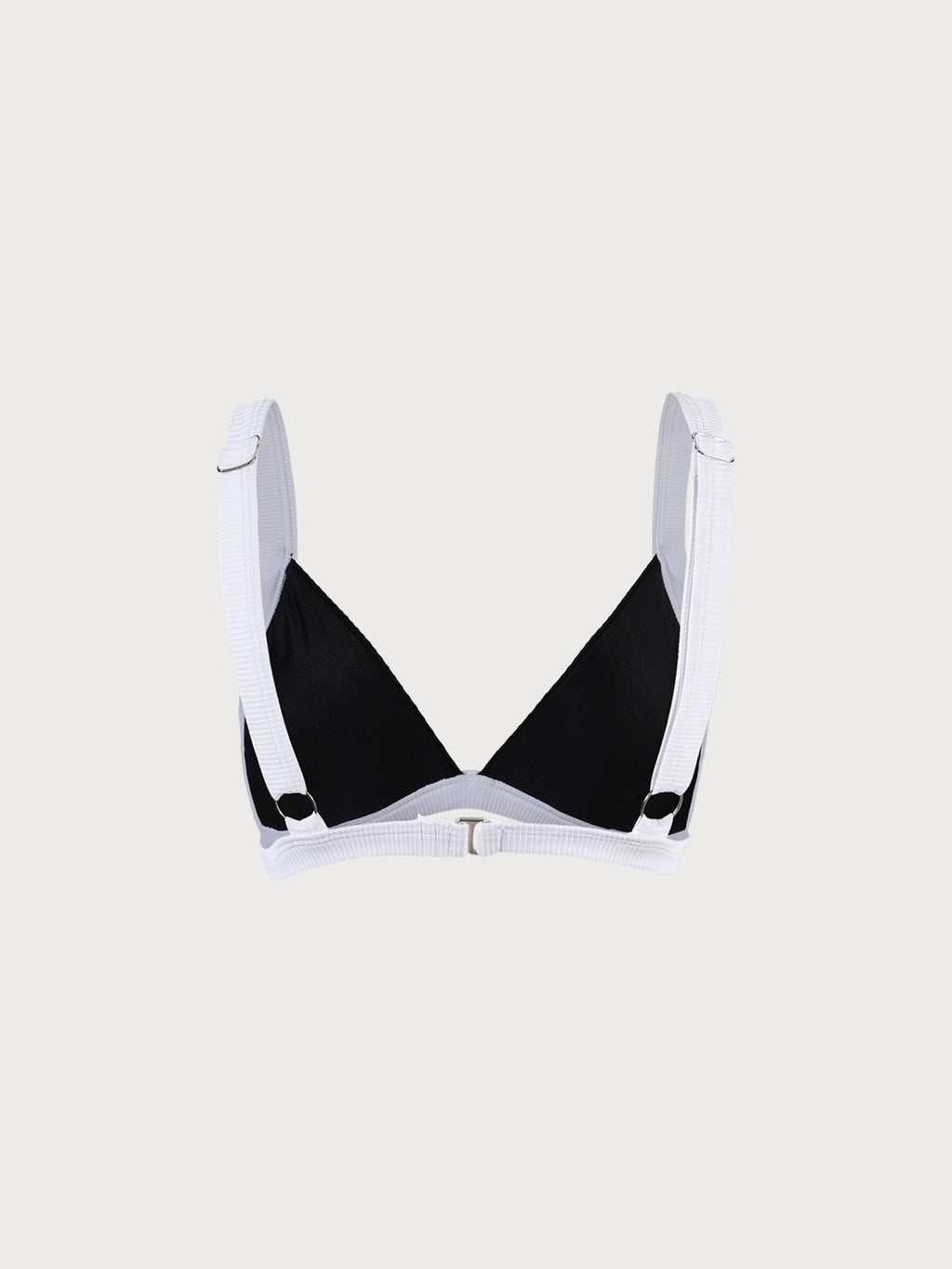 Şık Kontrast Dikişli Üçgen Bikini Üstü - Yaz Modası
