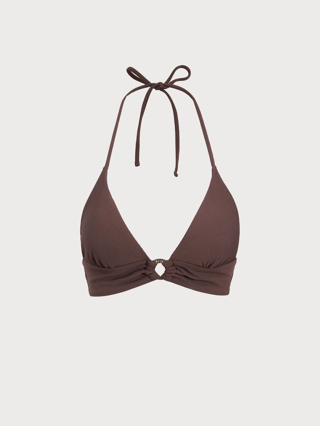 Premium Koyu Kahve Sırt Bağlamalı Bikini Üstü
