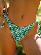 Geometrik Desenli Premium Bikini Altı