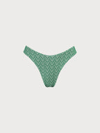 Şık Yeşil Geometrik Bikini Altı - Rahat ve Modern Tasarım