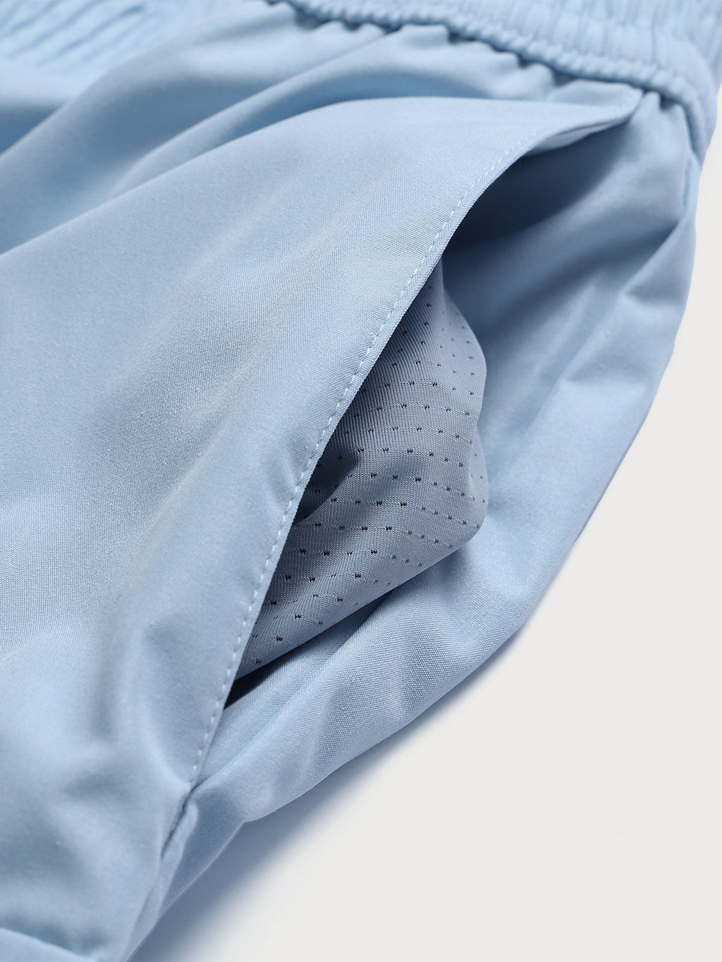 Hapnix® - Açık Mavi Premium Erkek Yüzme Şortları 5''