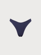 Kadın Lacivert Kontrast Dikişli Bikini Altı - Şık ve Rahat