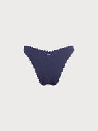 Kadın Lacivert Kontrast Dikişli Bikini Altı - Şık ve Rahat