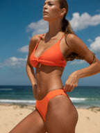 ECONYL® Premium Turuncu Düşük Bel Bikini Altı