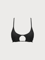 ECONYL® Premium Siyah Bikini Üstü - Şık ve Sürdürülebilir