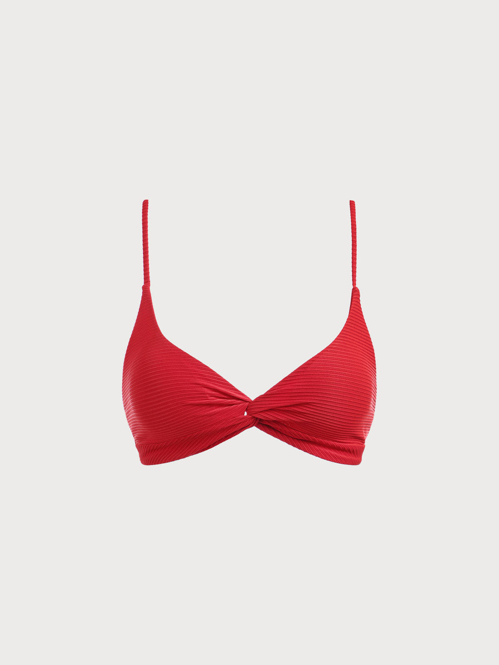 Şık Kırmızı Sırt Açık Bikini Üstü - Yaz Modası