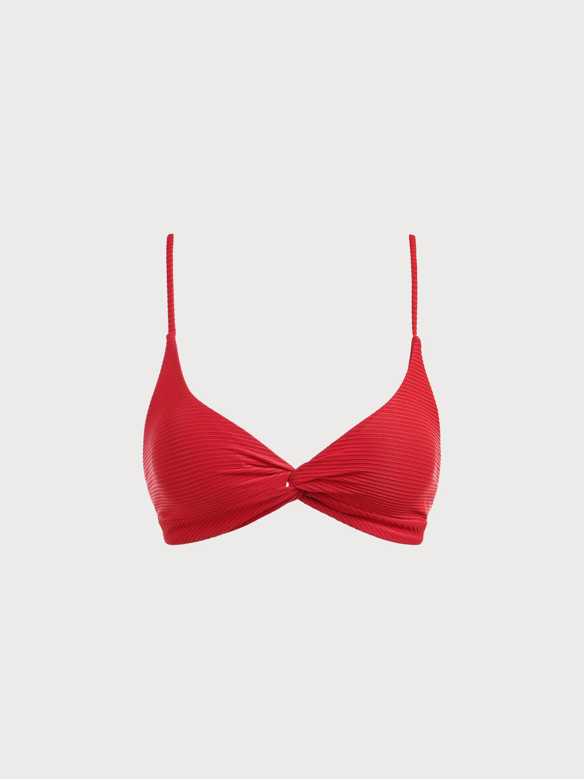 Şık Kırmızı Sırt Açık Bikini Üstü - Yaz Modası